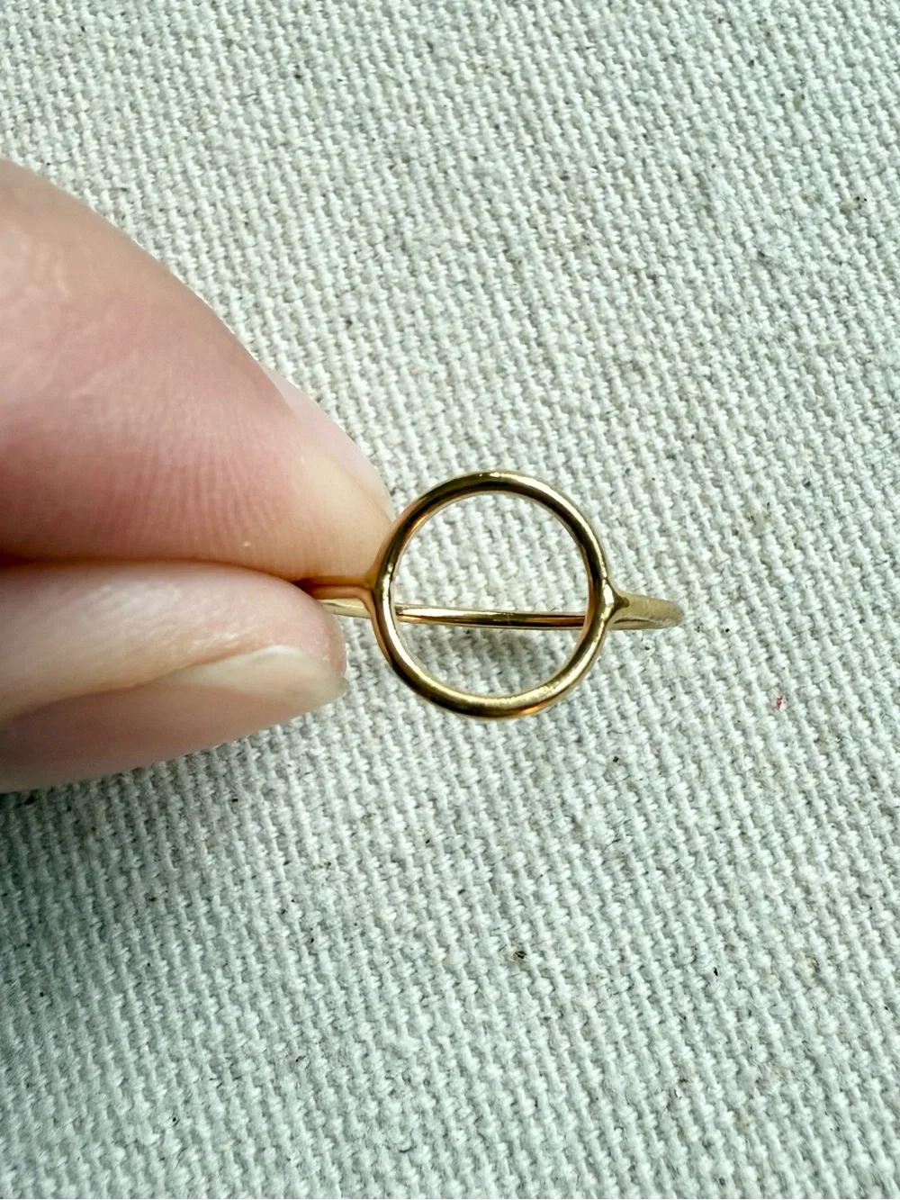 14K Gold Filled Circle Ring